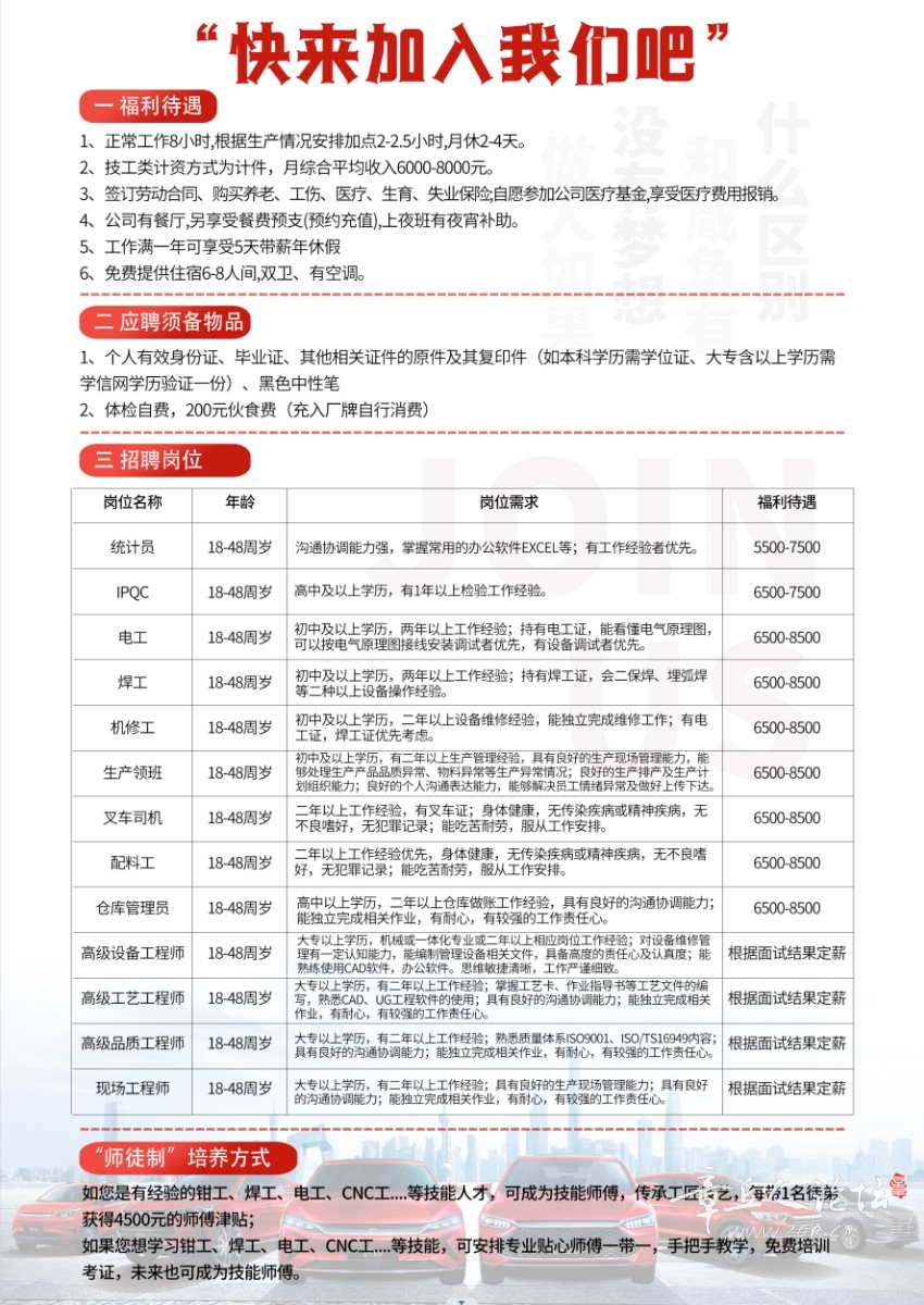 比亚迪西安招聘信息发布