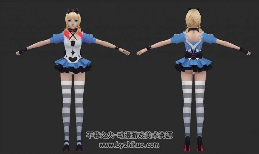 全新升级版3D魅力美少女模型